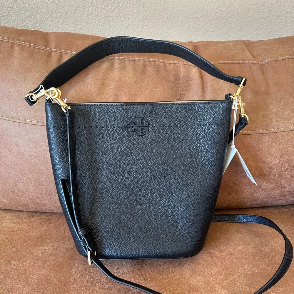 Tory Burch McGraw Bucket Bag - Picture 1 of 14